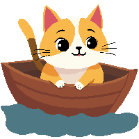 cat on boat
